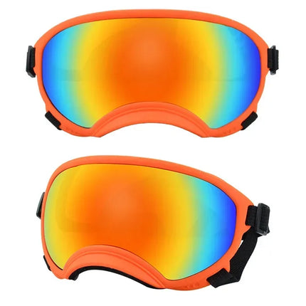 ATUBAN Dog Goggles Anti UV Strong Impact Resistance Adjustable Elastic Puppy Large Breed Dog Goggles Breathable Pet Sunglasses