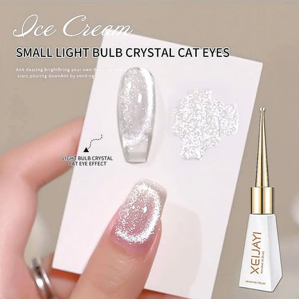 10ml Flamingo Red Magnetic Cat eye Gel Gemstone Glitter Cat Eye Gel Polish Semi-permanent UV LED Cateye Nail Varnish Manicure#GY