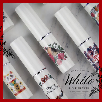 10/30/50/100pcs Direct Filling Empty Lipstick Tube Lip Balm Container Plastic Lipstick Shell Cosmetics Packaging Box And Sticker