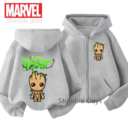 Kids Spring Autumn Hulk Spiderman Zipper Hoodies Marvel Avengers Clothes Boys Girls Warm Super Hero Tracksuit
