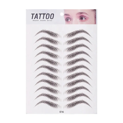 10pcs Eyebrow Tattoo Sticker Waterproof Eyebrow Templates Tools Cosmetics Professional Makeup Eye Brow Shaper Eyebrows Sticker