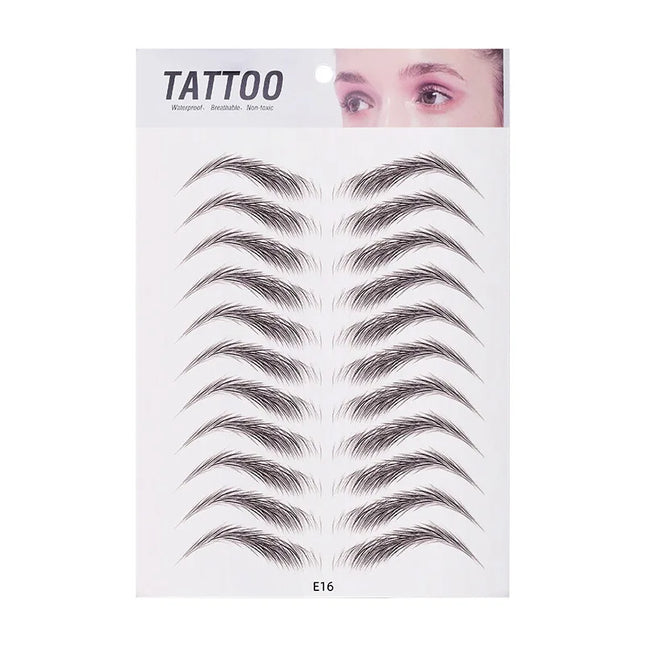 10pcs Eyebrow Tattoo Sticker Waterproof Eyebrow Templates Tools Cosmetics Professional Makeup Eye Brow Shaper Eyebrows Sticker