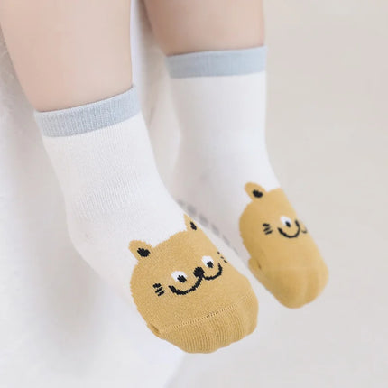 3 Pairs/Lot Autumn Winter Baby Non Slip Soft Floor Sock Cartoon Kids Boys and Girls Indoor Feet Wear