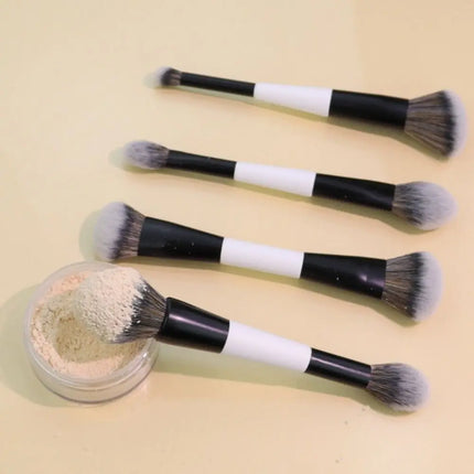 Dual-Ended F4 Contour Face Brush Multi-purpose High Coverage Eyeshadow Concealer Brushes Cosmetic Beauty Makeup Brushes