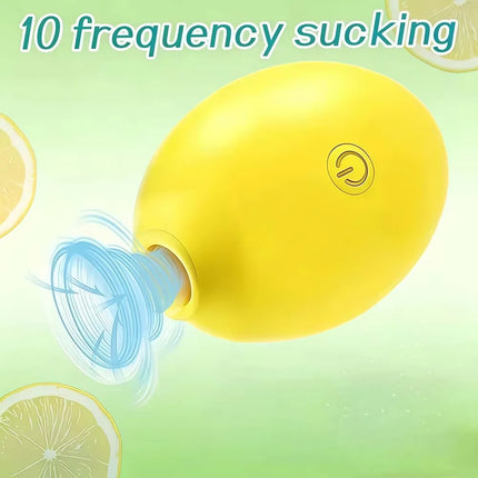Hidden Female Lemon Masturbation Vibrator 10 Levels Strong Suction Nipple Clitoris Anal Stimulating Hidden Sex Toy for Women
