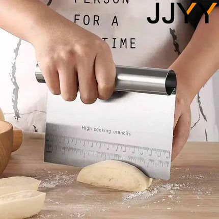 Multipurpose Stainless Steel Cake Scraper Dough Cutter Vegetable Slicer Fondant Cream Spatula DIY Baking Decoration Tool