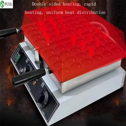 Electric or Gas Egg Waffle Mini Oval Sponge Cake Maker Non-stick Coating Pan Bubble Waffle Baking Machine Commercial Home Use