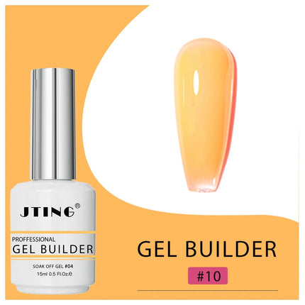 JTING 1pc 15ml Professional Quality 16colors Biab Gel Builder in a Bottle Nail Extension Vegan Cruelty Free Gel Polish