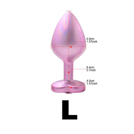 1pcs, Heart-shaped anal plug, Gem base butt plug, beginner to expert, anal stimulation, couple masturbator adult sex toys, anal