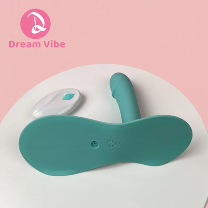 Vibrating Pad Dildo Sit On Vibrator Cushion Massager Unisex App Control Pleasure Sex Toy Women Men Dual Motor Unisex Penetration