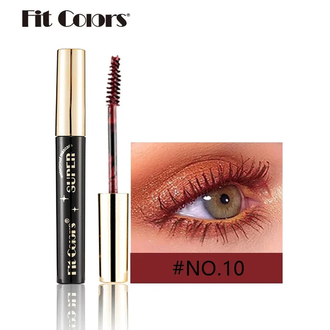 Red Brown Eyelashes Mascara Christmas Stage Makeup Colored Mascara Cream Blue Green Lasting Waterproof Mascara Curling Eyelashes