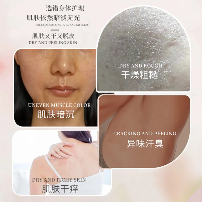 Advanced Amino Acid & Hyaluronic Acid Body Cream, Deep Nourishing for Rough & Dry Skin, Improves Skin Texture