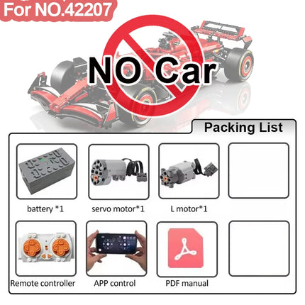 MOC 42110 Technical App Control RC Motor Set Modification Building Blocks Kit for Land SUV Defenders Rover Car DIY Bricks Toys