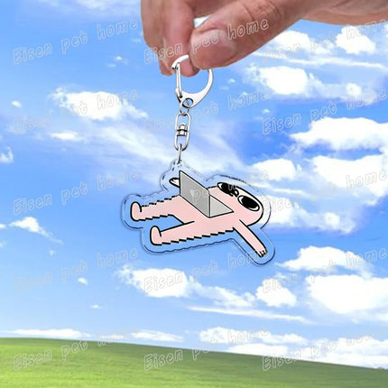 Funny XP 98 Window 10 Computer Keychains for Accessories Bag Charm Programmer Keyrings Jewelry Friends Birthday Gifts