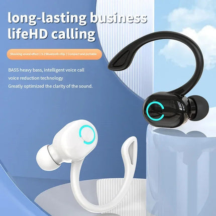 Mini Wireless Ear hanging type Bluetooth 5.2 Earphones With Mic Sport Game Headset Business Wireless Headphone Ear-Hook