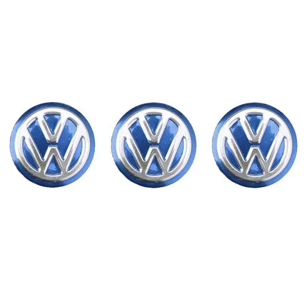 3pcs 14mm Car Metal Emblem Stickers Auto Remote Key Logo For Volkswagen VW GTI Polo Golf Caddy Jetta Sharan Passat Tiguan Arteon