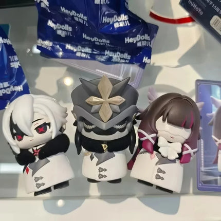 New Genuine Stock Genshin Impact Fatui Harbinger Series Trendy Blind Box Toys Q Version Model Decoration Birthday Surprise Gifts