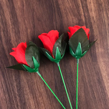 Torch to Flower Fire Magic Tricks Flame Appearing Flower Professional Magician Fire change to Rose Magic tricks props
