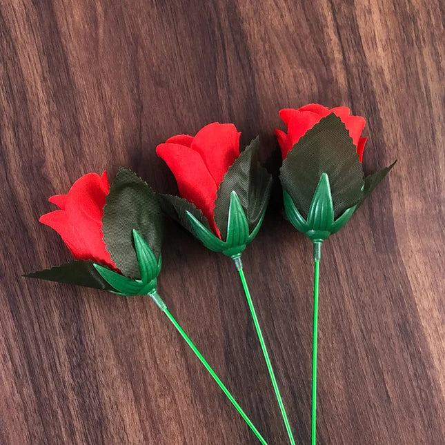 Torch to Flower Fire Magic Tricks Flame Appearing Flower Professional Magician Fire change to Rose Magic tricks props