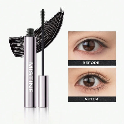 Mistine Waterproof Mascara 24-Hour Curling Lifting Lengthening Mascara No Clump Smudge-Proof Black Mascara 5g 1  Count