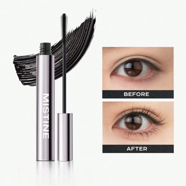Mistine Waterproof Mascara 24-Hour Curling Lifting Lengthening Mascara No Clump Smudge-Proof Black Mascara 5g 1  Count