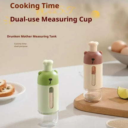 Shaker Canister Quantitative Salt Shaker Moisture-proof Metering Salt Shaker Push Type Salt Dispenser Salt Tank Sugar Bottle