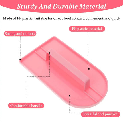 1PC Cross border Baking Plastic Scraper, Kitchen Cake Cream Flatner, Home Decoration Quick Fixing Device, Commercial Tool