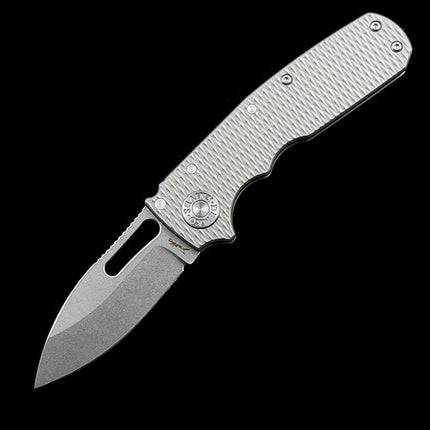 Andrew Demko Shark Cub Deep Carry Ceramic Bearing Titanium Handle Mark S35VN  Folding knife
