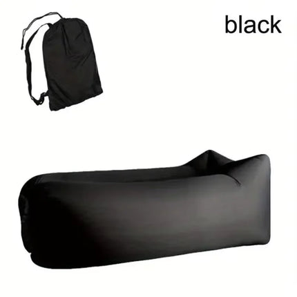LUSQI Inflatable Lounger Air Sofa Extra Thick Foldable Couch For Outdoor Camping Beach Patio Quick Inflation Home Furniture