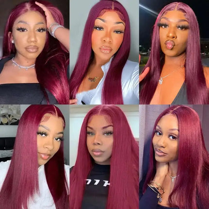 99J 13x6 Lace Frontal Only 4x4 Straight Lace Closure Transparent Swiss Lace 100% Human Hair Pre-Plucked With Baby Hair
