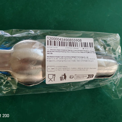 Stainless Steel Chestnut Opener, Cross Shaped Chestnut, Household Multifunctional Peeling Tool, Chestnut Clip, Walnut Clip