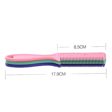 12pc Hair Cutting Comb Hair Brushes with Razor Blades Hair Trimmer Cutting Thinning Tool Barber Tool Hair Salon