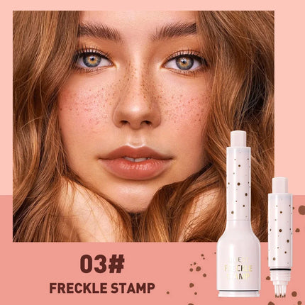 QIBEST Facial Freckle Stamp Pencil,Natural Makeup For Freckles,Dark Spots,Waterproof,Not Easy To Fade Concealer,Feminine Contour