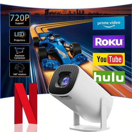 P30PRO Portable Video Projector,  with 720P Resolution And Adjustable 180° Projection Angle, Glow Party Supplies