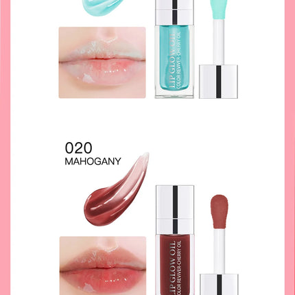 Crystal Jelly Moisturizing Lip Oil Plumping Lip Gloss Makeup Sexy Plump Lip Glow Oil Tinted Lip Plumper