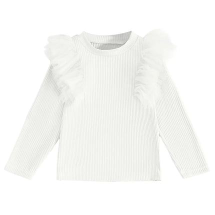 Toddler Girls Shirt Girls Comfortable And Breathable Long Sleeved Casual And Versatile Top T Shirt детская одежда