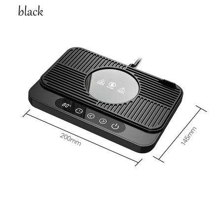 50W Electric Mug Warmer with 9 Gear Temperature Control Cup Heater Hot Plate for Coffee Milk Lunch Box Heating Home Office Use