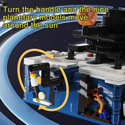 1024 Piece Bricks Solar System Nine Planets Set Technical Model Building Blocks Boy Birthday Present Kids Gifts Toys