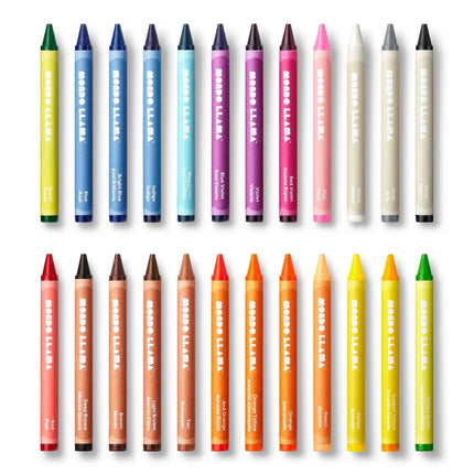 24ct Crayons Classic Colors - Mondo Llama: School Supplies for Kids, Low-Odor, Multicolor, Ages 3+