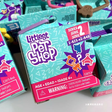 Hasbro Littlest Pet Shop LPS Blind Box Toy Cute Big Eyes Cat Dog Rabbit Model Pendant Animal Doll Mystery Box Toy Children Gift