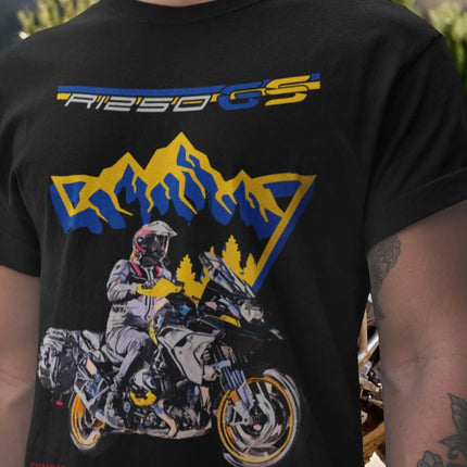 34@EY B/M.W R 1250 GS T Shirt The King of Adventure Motorcycle Tee Boxer ShiftCam Rider Top For b.mw Motorrad Fans GS Life Gift