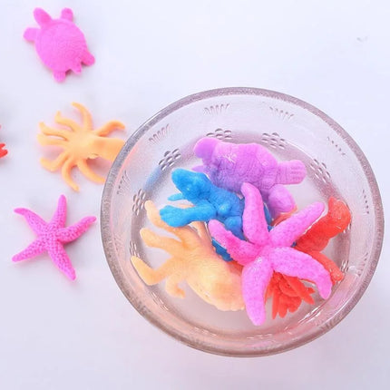 30PCS Growing in Water Bulk Swell Sea Creature Various Kinds Mixed Expansion Toy Colorful Creative Magic Toys