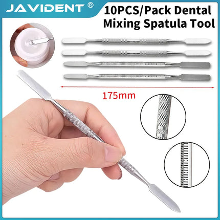 10pcsStainless Steel Mixing Spatula Tool Spatuler   Stick Color Tools  Dental Nail Art Makeup Foundation Eyeshadow Mixing