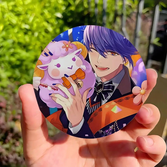 Game Peripheral Obey Me Badges Badges Cartoon Round Brooches On Backpack Jacket Acrylic Button Pins Collection Gifts