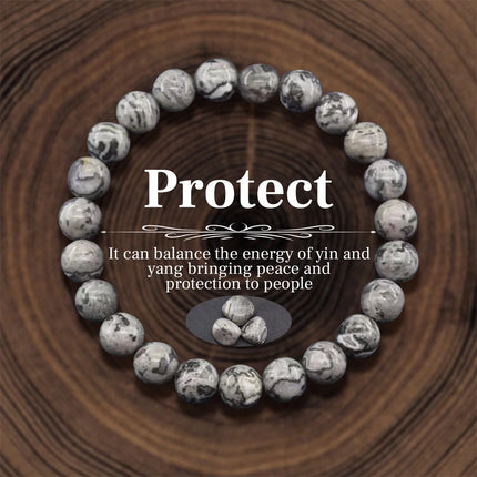 8mm Natural Stone Beaded Bracelets For Women Men Bring Wealth Love Energy Protection Crystal Beads Bracelets Meditation Jewelry