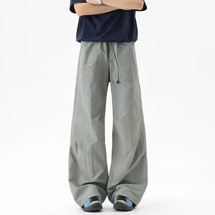 2026 Summer New Outdoor Water-Repellent Wrinkled Loose Men's Cargo Pants
