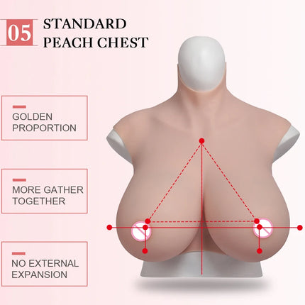 Dokier K Cup Fake Boobs Realistic Silicone Breast Forms For Crossdressing Drag Queen Shemale Crossdresser Transgender Big Boobs - VIBRATEUR