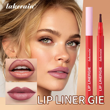 Lakerain Lip Liner Pencil Ballpoint Felt Tip Transfer-proof Lip Liner Stain Smudge-proof Waterproof Lip Liners Natural Makeup