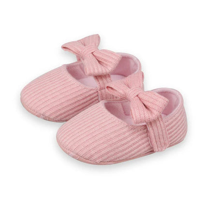 Baby Girls Knitted Floral Prewalker Shoes Anti-Slip Cotton Soft Sole Toddler First Walkers Summer Infant Footwear 0-18 Months