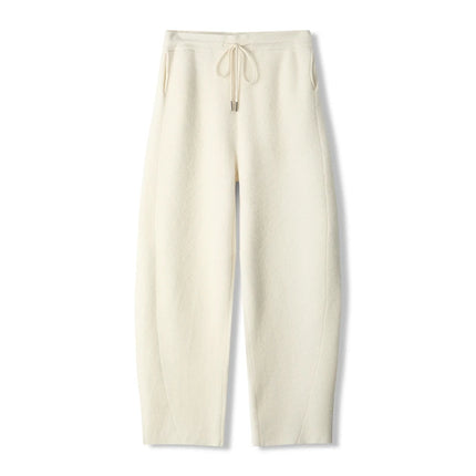 Popular Men's Cashmere Machete Pants Autumn Winter Loose Casule Pants 100% Merino Wool Knitted Trousers Thick Soft Warm Pants
